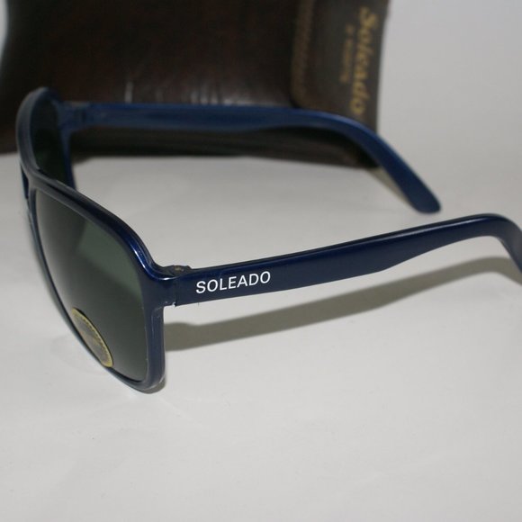 NWT True Vintage navigator plastic frame w/ G-15 optical glass lens sunglasses - Picture 2 of 3